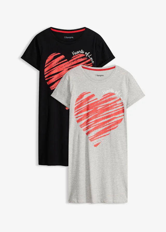 Camisones (2 unidades) de algodón puro