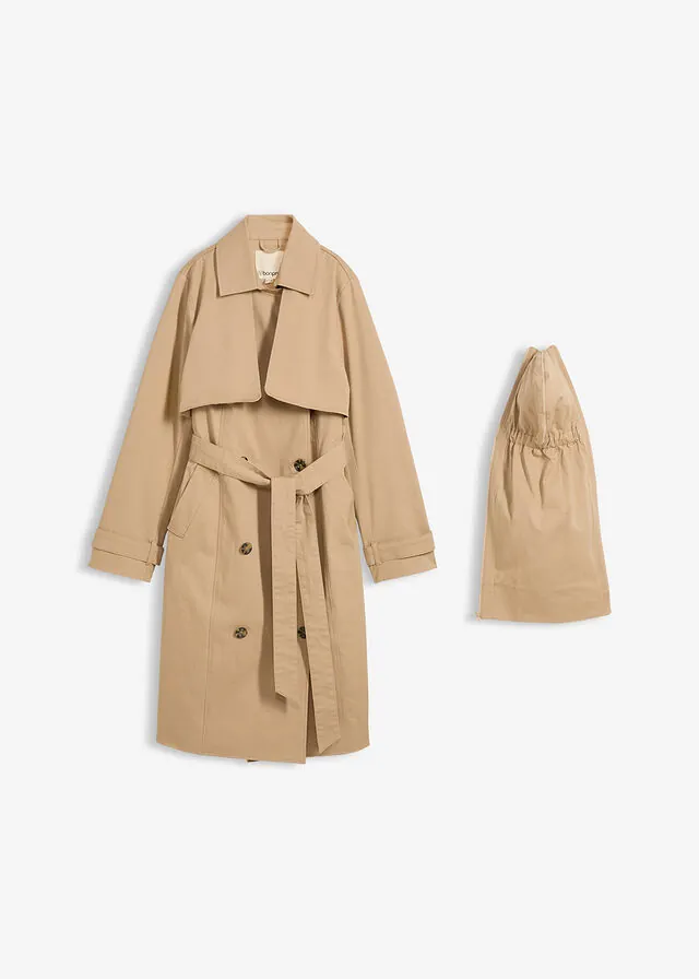 Gabardina 3 en 1 con inserto de porteo para durante y después del embarazo
