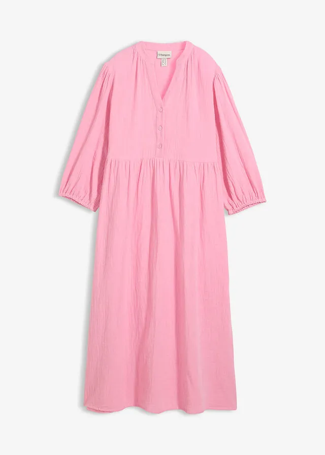 Vestido tipo túnica de muselina suave
