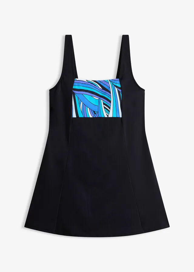 Vestido de baño con ligero efecto moldeador y pernera larga