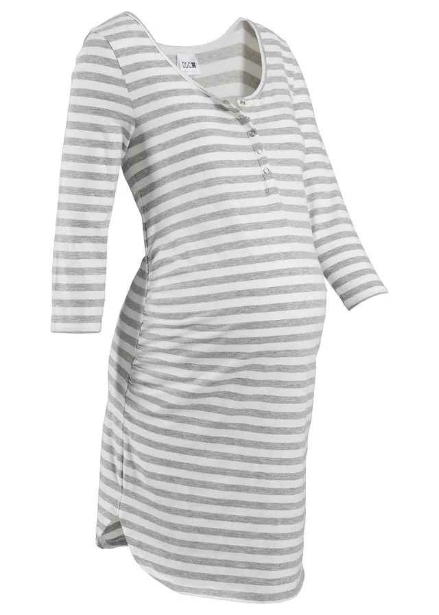 Camisón de lactancia de algodón