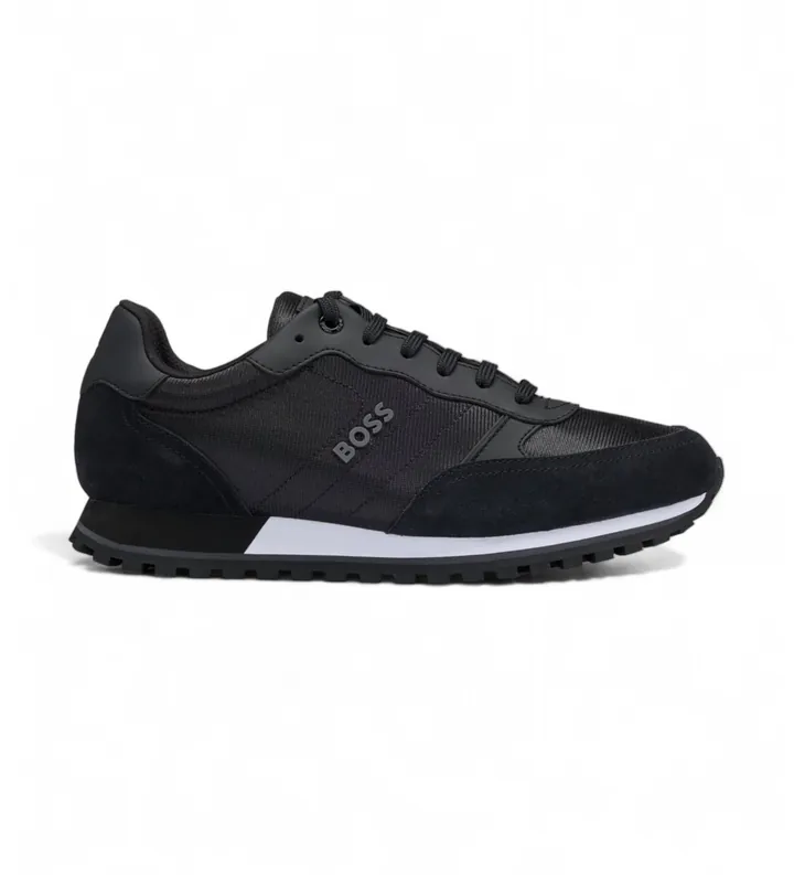 BOSS para hombre. 50498133 Zapatillas Parkour negro (40), Plano, Cordones, Casual