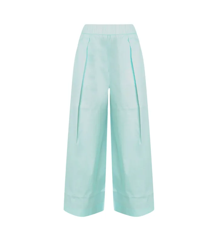 Colmar para mujer. 0600-4ZA Pantalón pierna ancha azul (42), Casual, Algodón