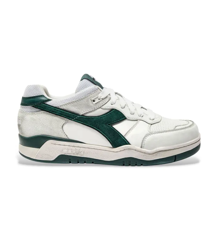 Diadora para hombre. 201182032 Zapatillas de Piel B.560 Used blanco (46.5), Plano, Cordones, Casual