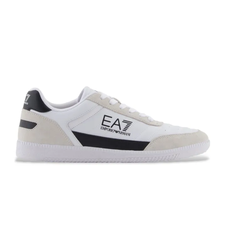 EA7 unisex. 7X000406_AF19827 Zapatillas de Piel Heritage blanco (35 1/3), Plano, Cordones, Casual