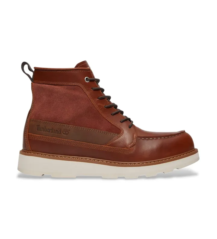 Timberland para hombre. TB0A6CE2EM61 Botas impermeables Britton Mills marrón (50), Piel, Plano, Cordones, Casual, Outdoor
