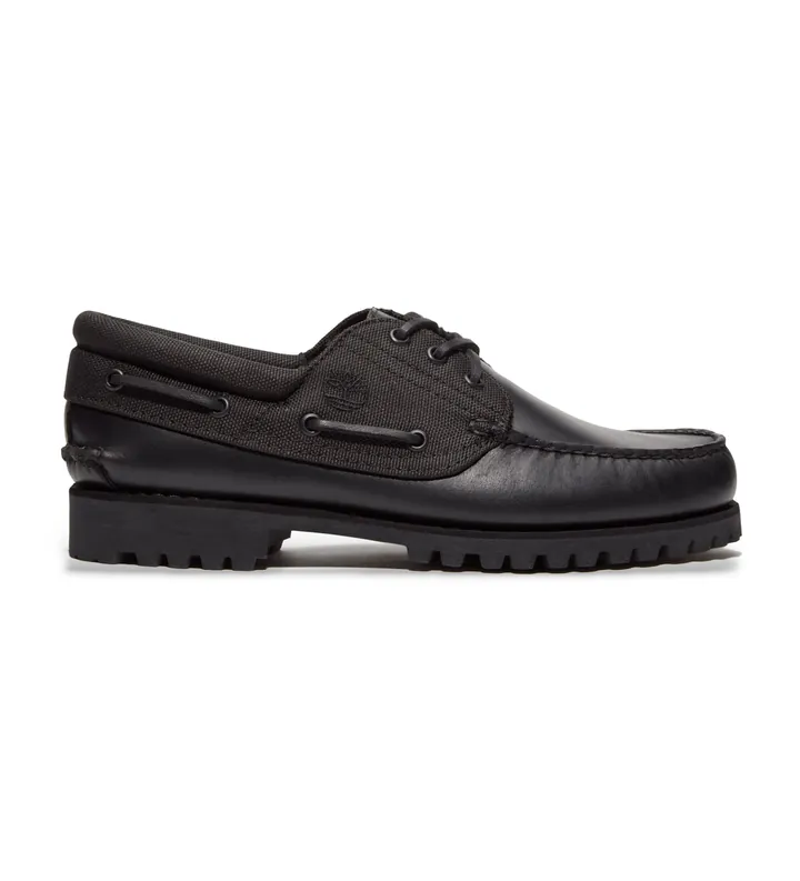 Timberland para hombre. TB0A6DXWEL21 Náuticos Authentic negro (41), Piel, Plano, Cordones, Casual