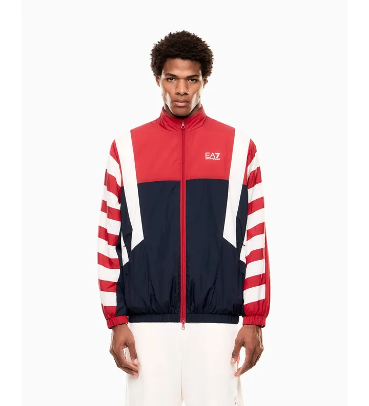 EA7 para hombre. 7M001605_AF21225 Chaqueta Summer Block Azul (3XL), Casual, Sintético