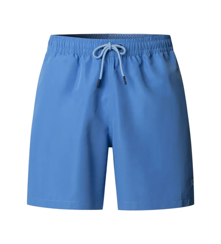 Hackett London para hombre. HMB100048 Bañador Icon Solid azul (L), Blanco, Casual, Beachwear, Poliéster