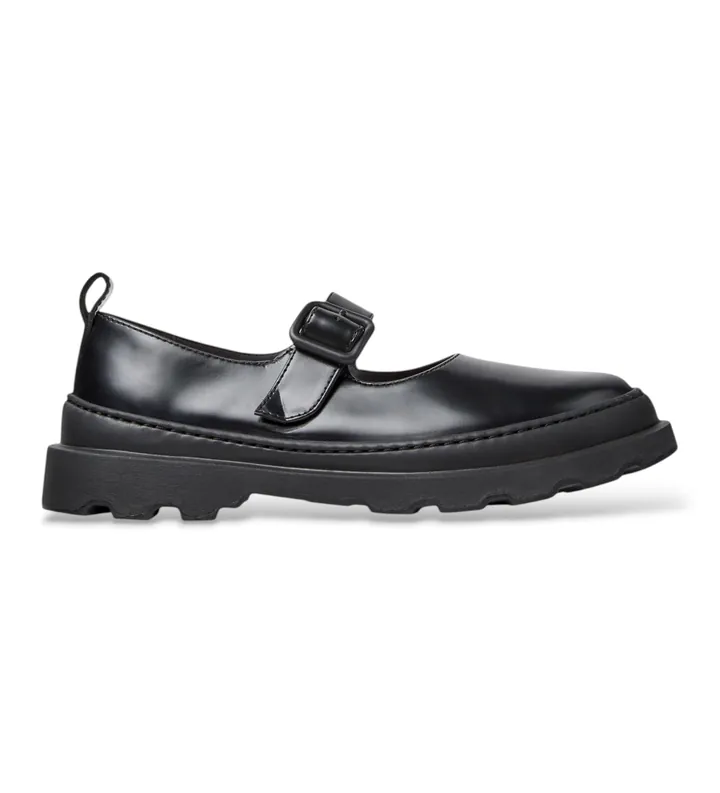Camper para mujer. K201841-001 Mocasines de piel Brutus+ negro (35), Plano, Ninguno, Casual