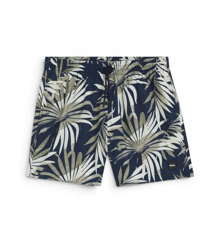 BOSS para hombre. 50508844 Bañador Piranha marino (M), Beachwear, Poliéster