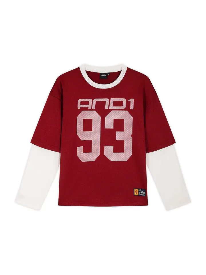 AND1 Camiseta rojo / rojo pastel / blanco