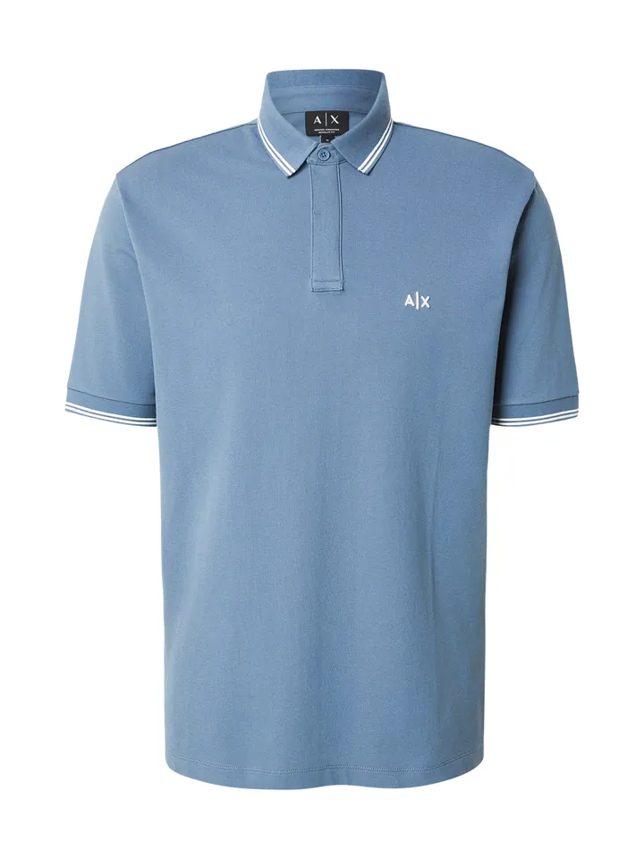 ARMANI EXCHANGE Camiseta zafiro / blanco