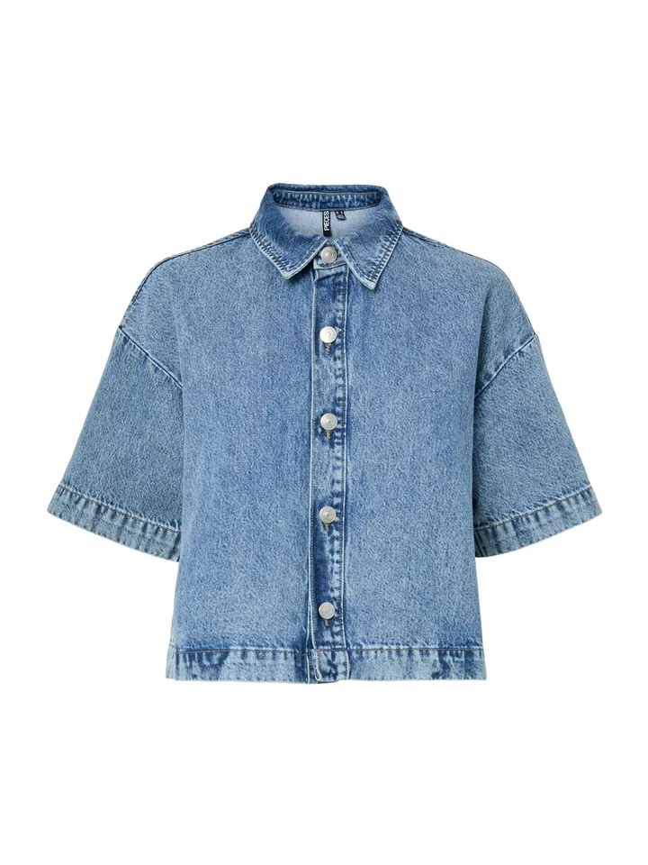 PIECES Blusa 'PCSky' azul denim