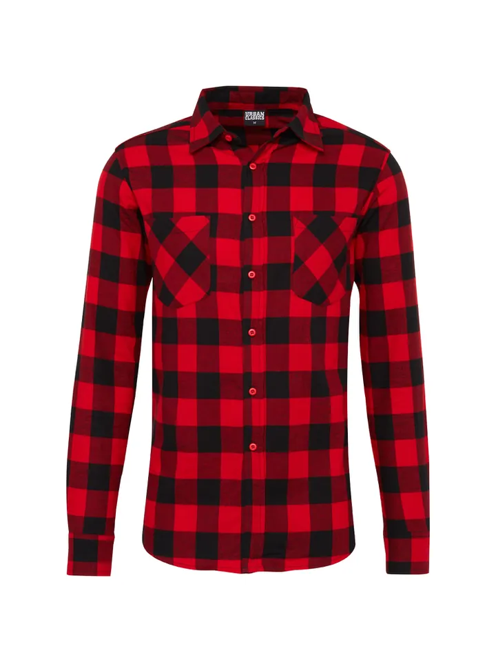Urban Classics Camisa rojo / rojo oscuro / negro