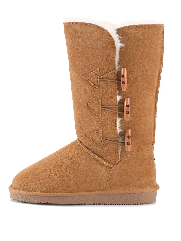 Gooce Botas de nieve 'Cornice' marrón castaño / blanco
