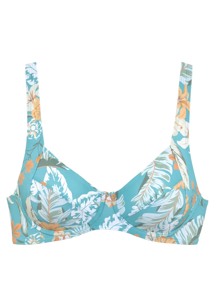 SUNSEEKER Top de bikini crema / azul / caqui / naranja
