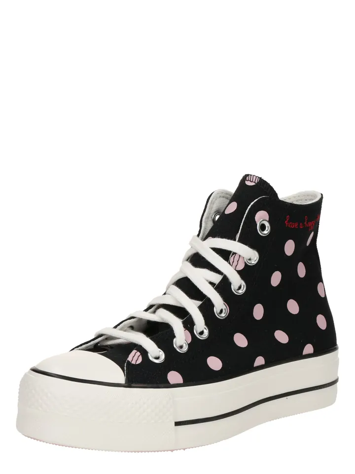 CONVERSE Zapatillas deportivas altas 'CTAS' rosa / rojo / negro / blanco