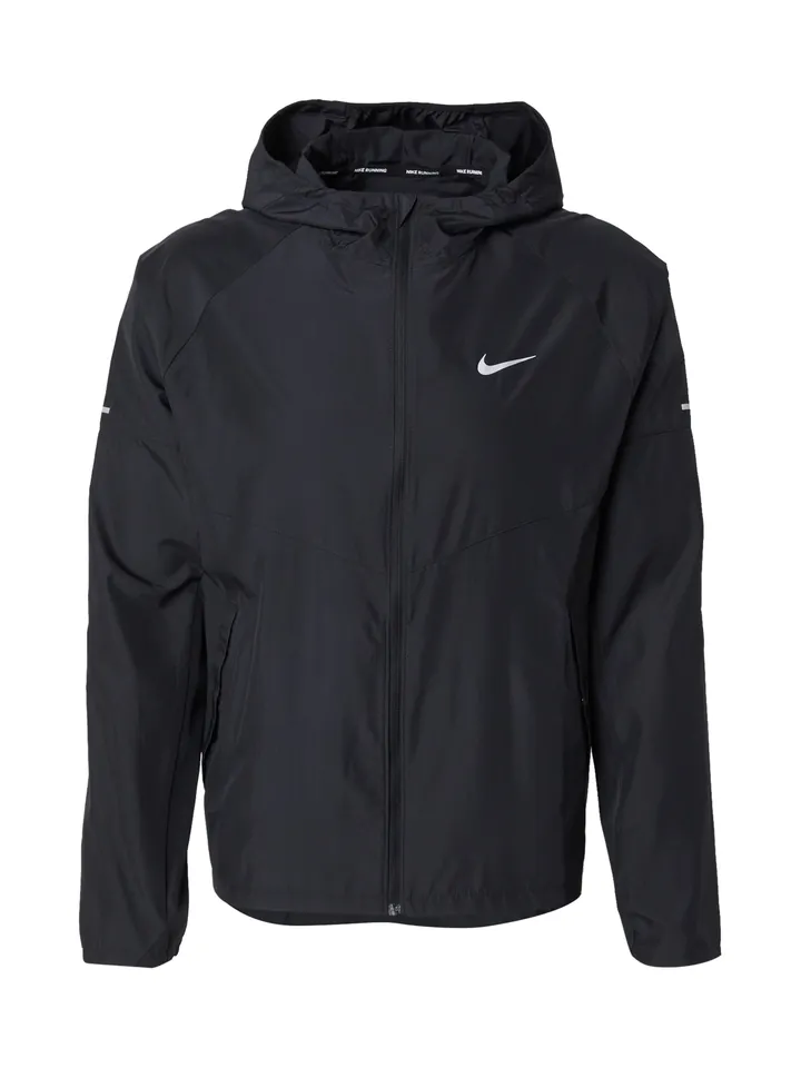 NIKE Chaqueta deportiva negro / blanco