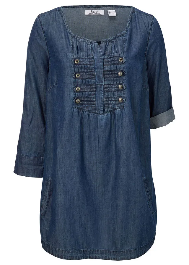 Blusa larga con corte en A