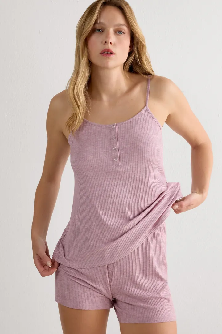 Intimissimi Top de Modal Chic Comfort Mujer Gris Tamaño L
