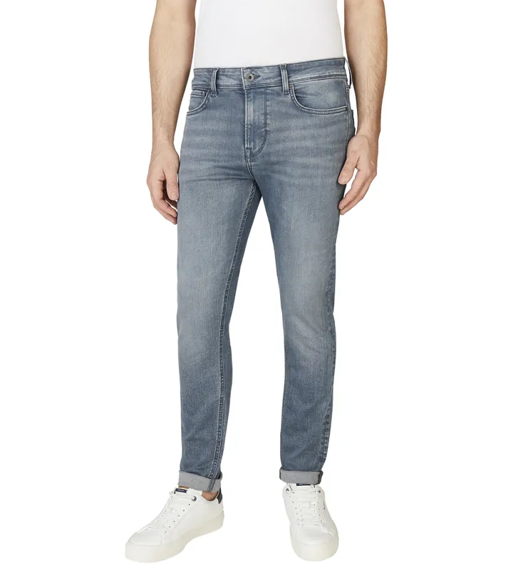 Pepe Jeans para hombre. PM207387UM3 Jeans en fit skinny Finsbury gris (33/30), Casual, Algodón, Denim