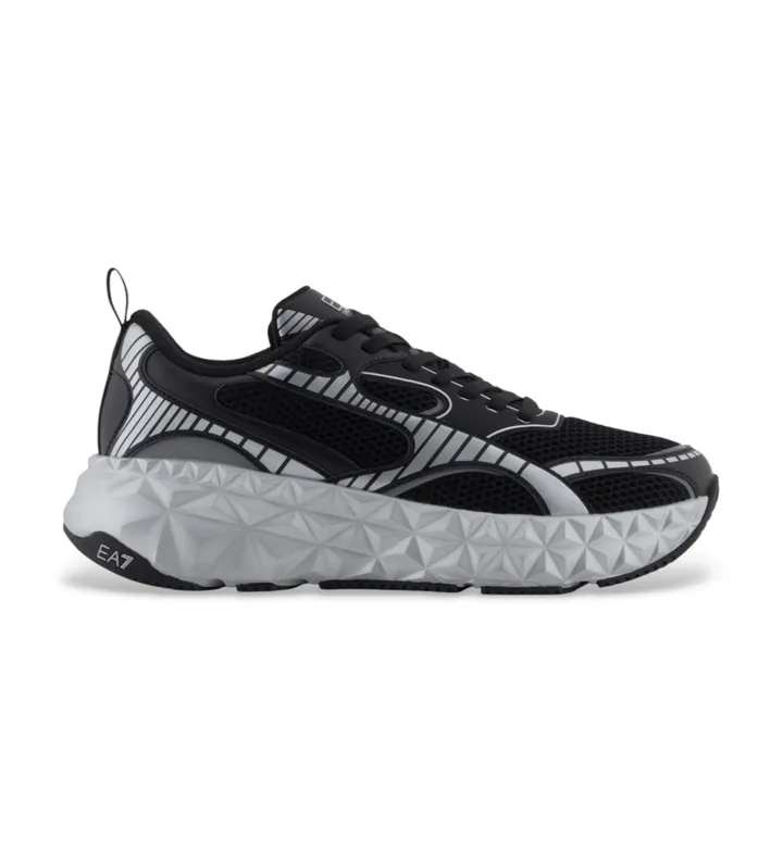 EA7 unisex. X8X238_XK431 Zapatillas Kobra Tech negro (36 2/3), Plano, Cordones, Casual, Deportivo