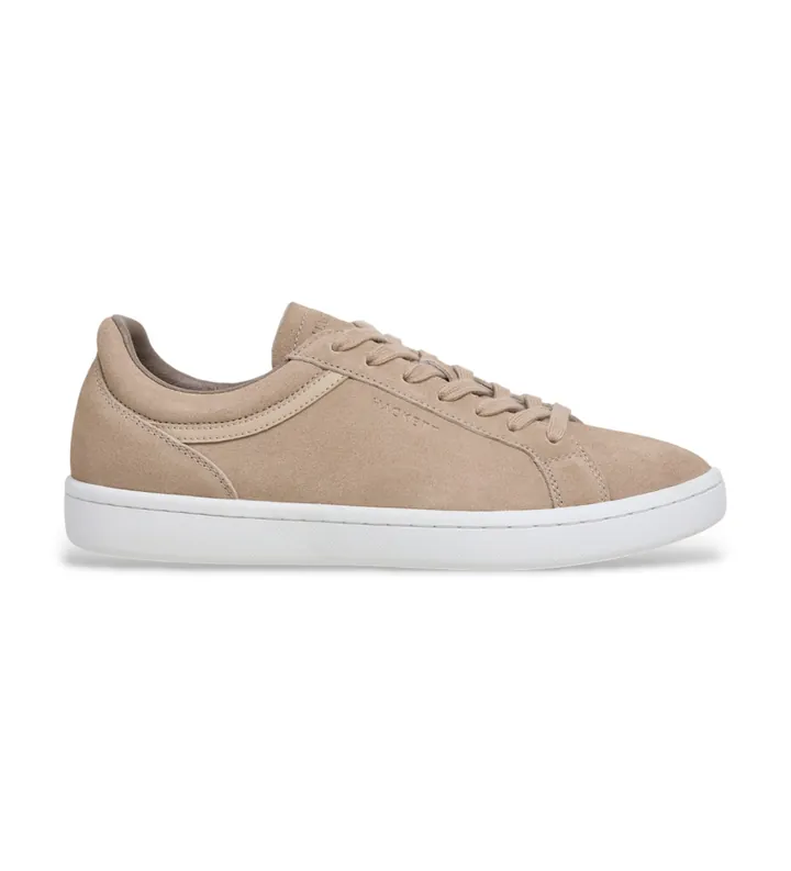 Hackett London para hombre. HMS200090 Zapatillas de Piel Beck Vibes beige (40), Plano, Cordones, Casual