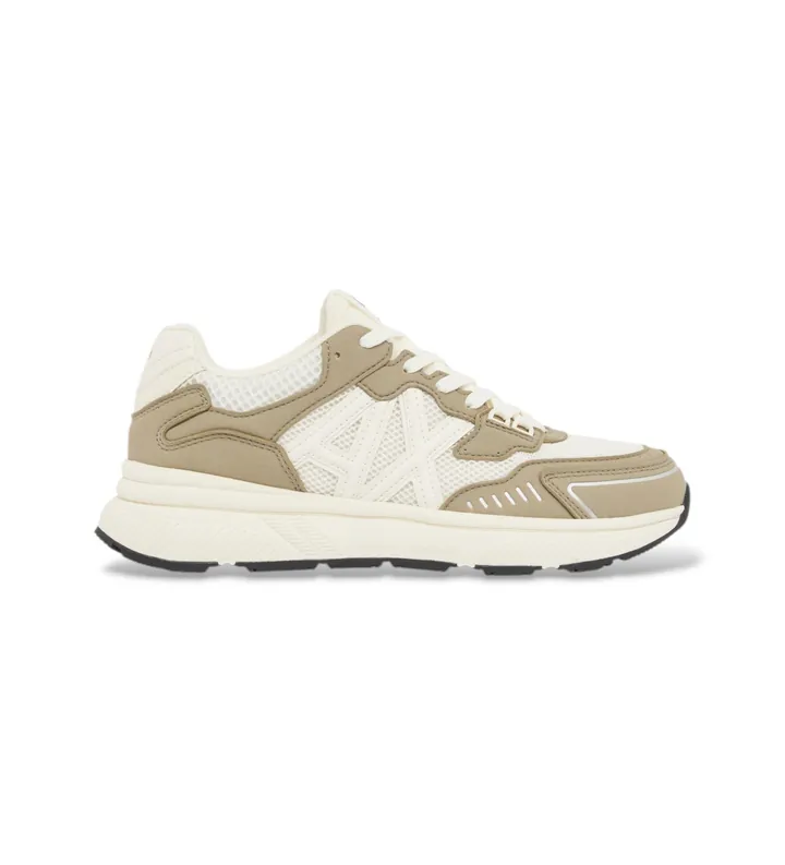 A|X Armani Exchange para hombre. XM002635AF19388M7196 Zapatillas new york marrón (39), Tela, 3 a 5cm, Cordones, Casual