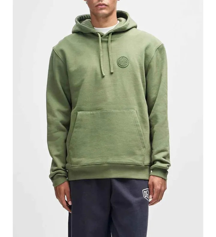 Deus Ex Machina para hombre. D261MHD170 Sudadera Pill Logo verde (L), Casual, Algodón