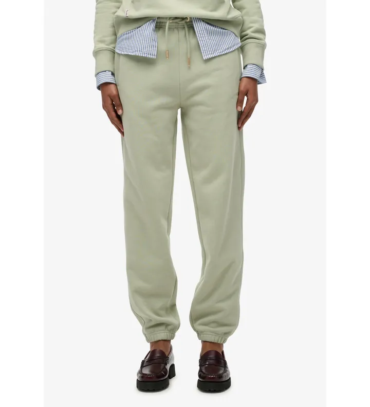 Superdry para mujer. W7011316A Pantalón Jogger Essential verde (L), Casual, Algodón