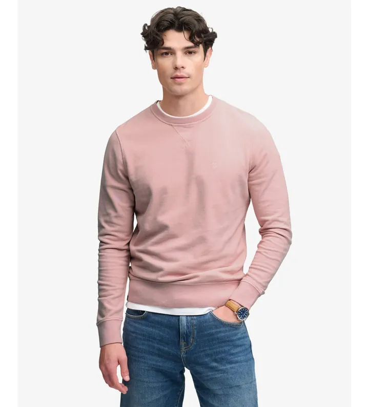 Superdry para hombre. M2014044A Sudadera Classic Essential rosa (3XL), Casual, Algodón, Manga larga