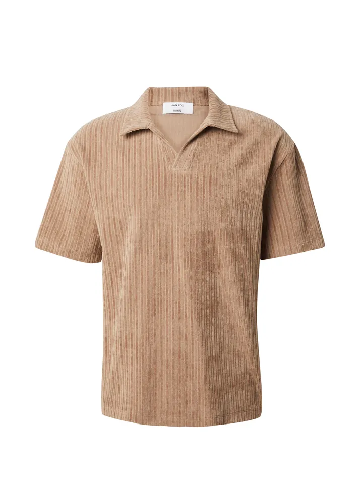 DAN FOX APPAREL Camiseta 'Leif' beige oscuro
