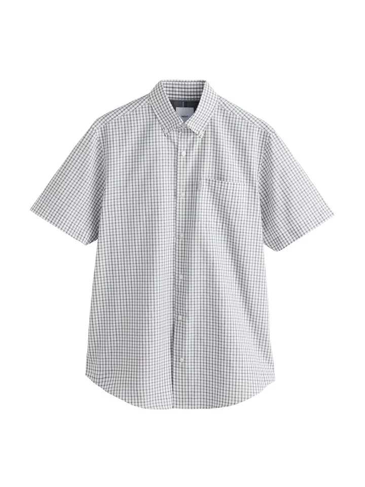 Next Camisa verde pastel / rosa pastel / negro / blanco