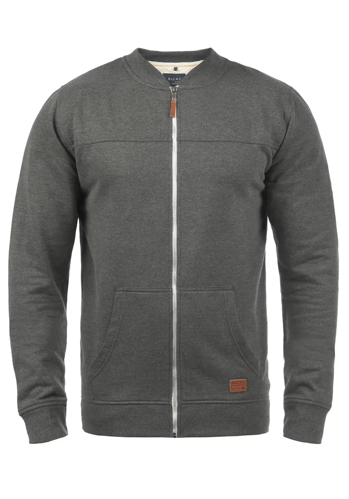 BLEND Sudadera con cremallera 'Arco' gris