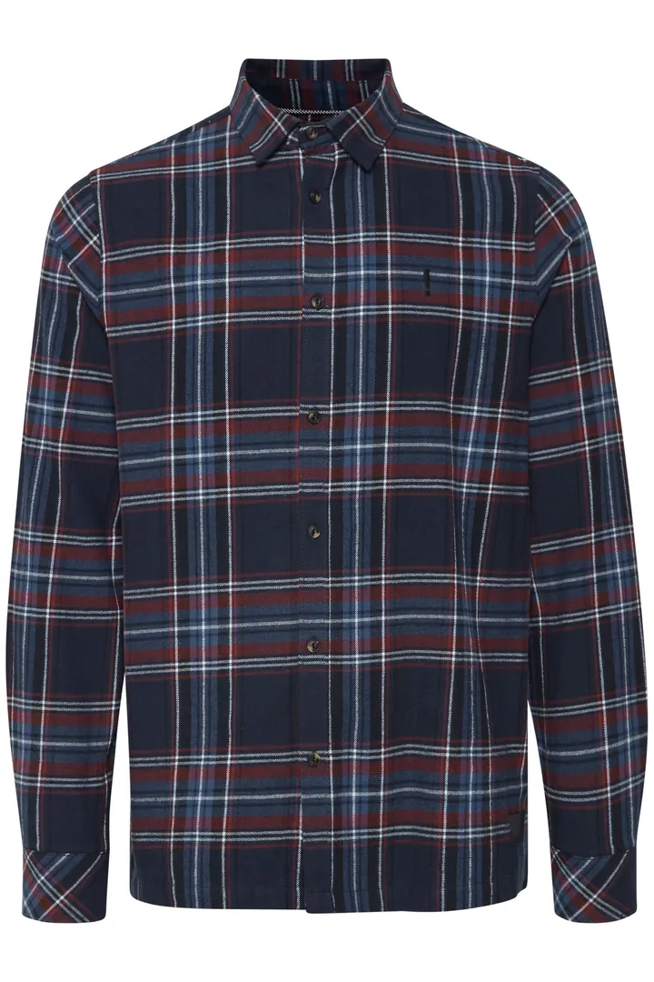 !Solid Camisa 'Danar' beige / azul / rojo vino