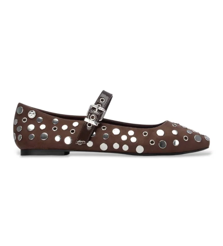 Xti para mujer. 14631103-MARRON Bailarinas 146311 marrón (36), Plano, Hebilla, Casual