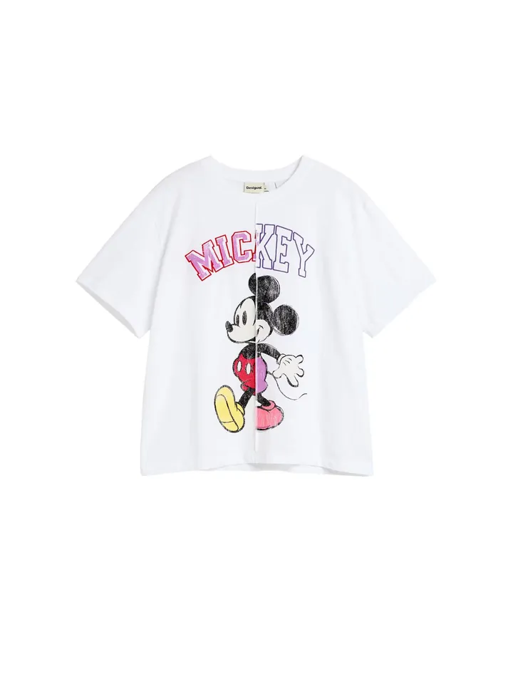 Desigual Camiseta 'Mickey' orquidea / rojo / negro / blanco