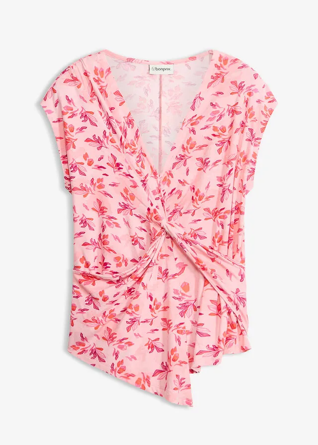 Camiseta con detalle de nudo