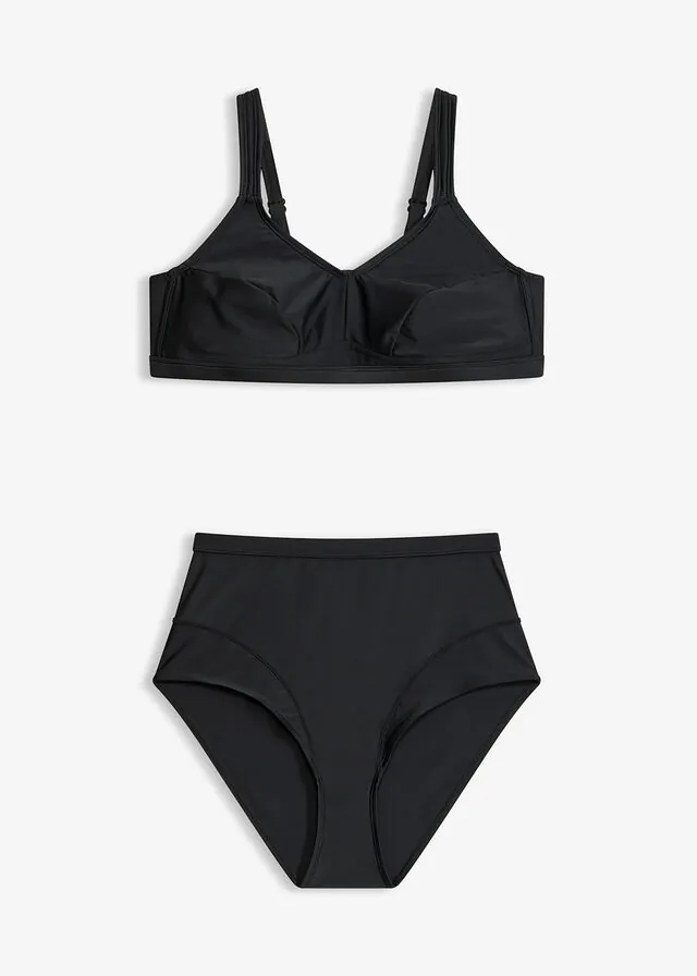 Bikini recatado de metal de secado rápido (2 piezas)