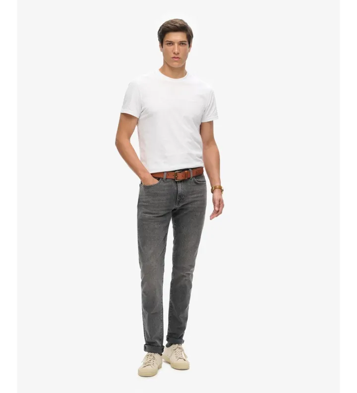 Superdry para hombre. M7010888A Jeans Slim Vintage gris (28/32), Casual, Algodón, Denim