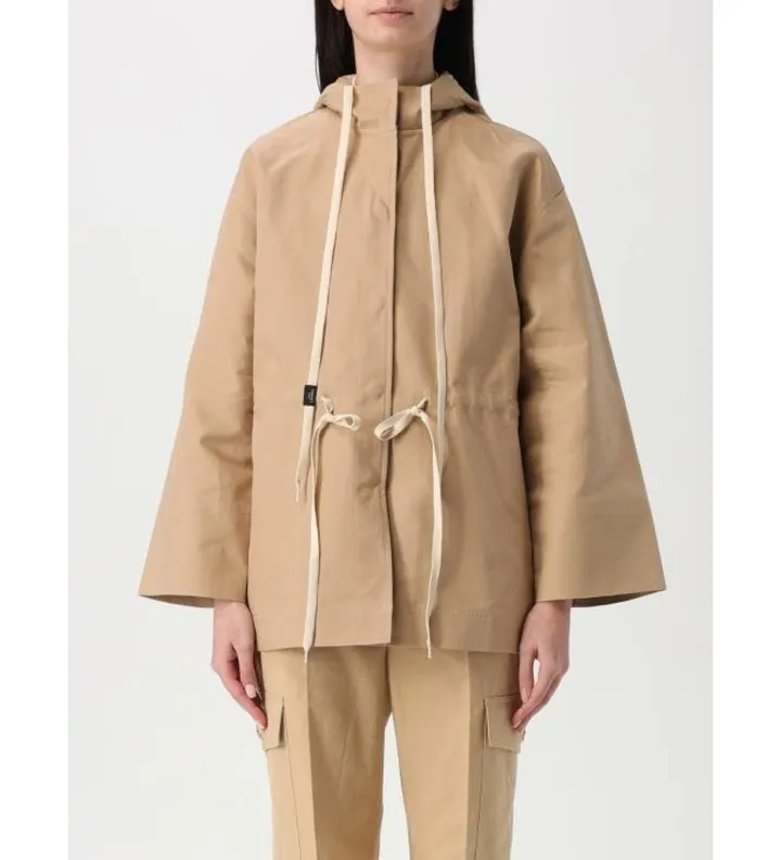 Twinset para mujer. 251TE2180 Cazadora Caban marrón (42), Beige, Casual, Algodón