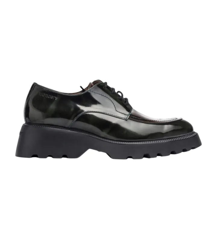 Wonders para mujer. C-7201_5216_11350 Zapatos blucher de piel Portobello Verde (36), 3 a 5cm, Cordones, Casual