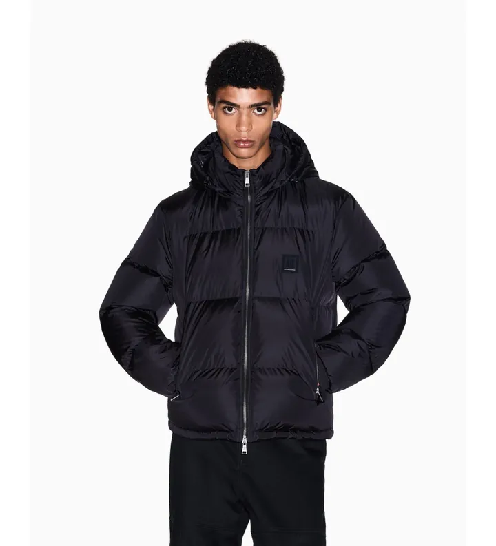 A|X Armani Exchange para hombre. XM000348AF12286UC001 Chaqueta Padded negro (XL), Casual, Poliamida