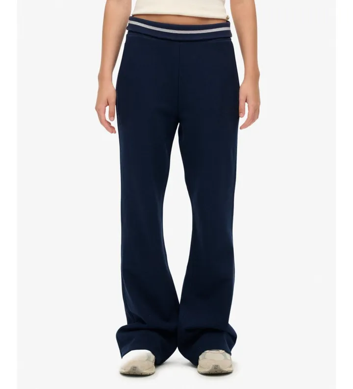 Superdry para mujer. W7011097A Pantalón Jogger Athletic Essentials Logo Low Rise marino (L), Casual, Algodón