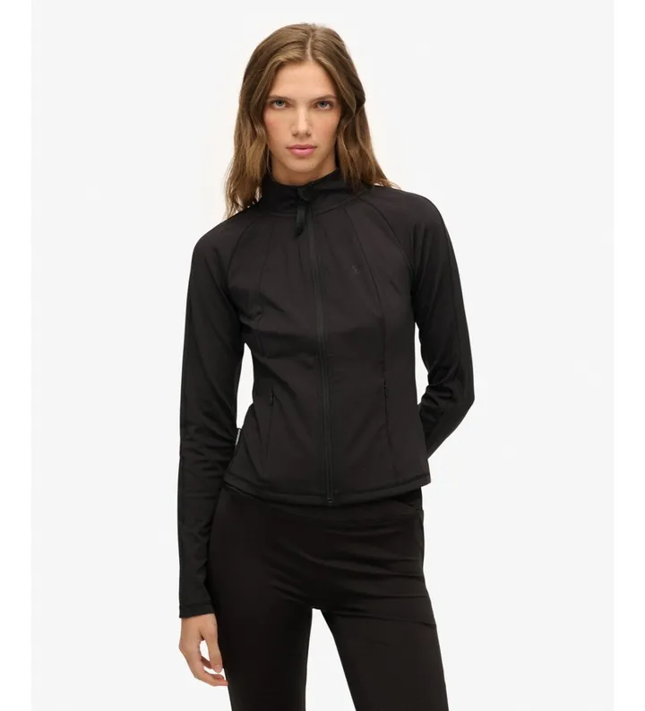 Superdry para mujer. W2012388A Chaqueta Studios Fitted negro (L), Casual, Algodón, Manga larga