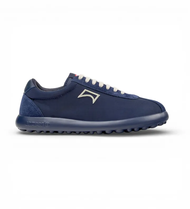 Camper para hombre. K101019-022 Zapatillas de Piel Pelotas XLF marino (40), Plano, Cordones, Casual