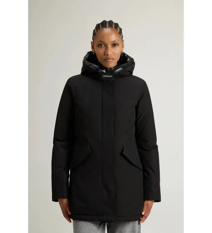 Woolrich para mujer. CFWWOU0580FRUT0001 Parka Artic en Ramar Cloth negro (XS), Casual, Algodón