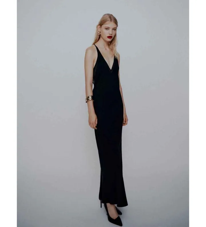 Marella para mujer. 2613221033200 Vestido Mltribaldo negro (40), Casual, Sin mangas / Tirantes, Poliéster Reciclado, Sostenible