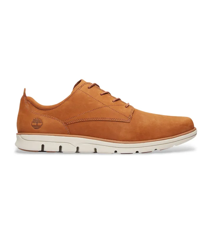Timberland para hombre. TB0A2A3EF131 Zapatillas de piel de caña baja con cordones Bradstreet marrón (40), Plano, Casual